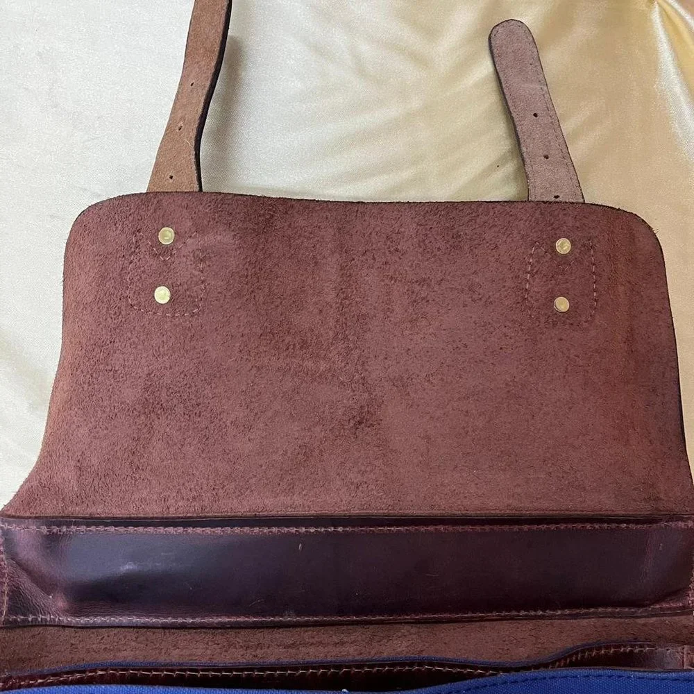 NWT AARON LEATHER GOODS prato canvas 14.5